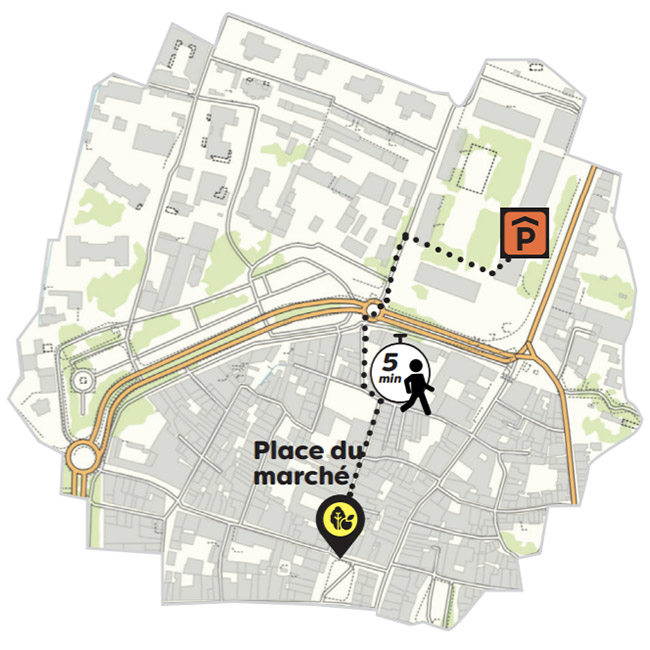 Pour faire son marché le samedi matin...